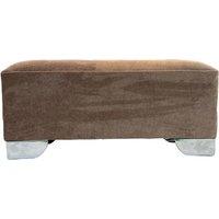 Nepal Fabric Rectangle Ottoman Footstool