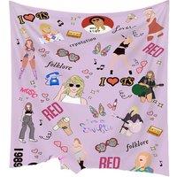 Taylor Swift Polyester Wall Art Tapestry - Modern Pop Bedroom Decor, 3 Sizes