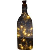 2m LED Bottle Fairy String Light - Decorative Home Accent, 3 Colours, Cork Insert