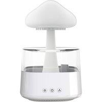 7 Colour Changing Rain Cloud Humidifier Table Lamp - ABS+PP Plastic, LED, 450ml, Modern Design
