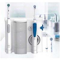 Oral-B Oxyjet + Pro1 Electric Toothbrush & Water Flosser Combo for Sensitive Gums