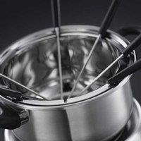 Russell Hobbs Electric Fondue Maker 2L - Stainless Steel, 1200W, Dishwasher Safe, Serves 6