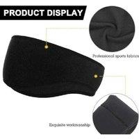 Set of 2 Fleece Ear Warmers - Black, Thermal Sports Headbands for Running & Outdoor Training