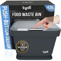 4.5L Tydi Kitchen Food Waste Bin - Push Button, Odour Control, Compact Countertop Compost Solution