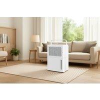 Energy Efficient 12L/Day Kitchen Dehumidifier - Continuous Drying, Auto Mode, Sleek White