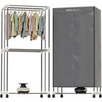 DMD Hang-n-Dry Plus - 3 tier Customisable Electric Clothes Airer with Remote Control, Pegs and Cover