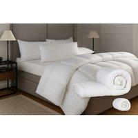 NightComfort Hotel Quality Hypoallergenic Winter Duvet - Stripe, Satin Feel, Machine Washable, 10.5-16.5 Tog, All Sizes