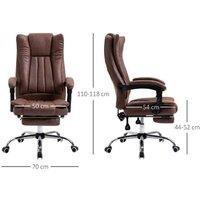 PRICE DROP! Vinsetto Deluxe Ergonomic Reclining Office Chair - Microfibre, Adjustable Height, Spacious Design