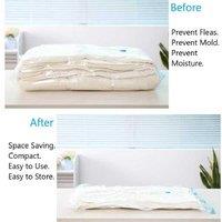 Clear XXL Plastic Vacuum Storage Bags - Waterproof, Modular Wardrobe & Underbed Storage Solution (50x70cm, Up to 12 Pack)
