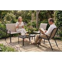 Versatile 4-Piece Outdoor Conversation Set - Modern Chairs & Table