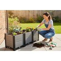 Plastic Raised Garden Bed Planter Box (90 x 30 x 33cm)