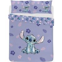 Disney Lilo & Stitch Polycotton Reversible Bedding Set - Soft, Machine Washable Duvet Cover with Pillowcase - Single or Double