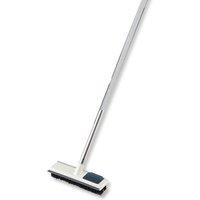 2-in-1 Multi-Surface Floor Cleaning Brush - Adjustable Handle, Scrubber & Squeegee, 3 Lengths