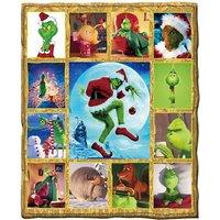 Christmas Flannel Throw Blanket - Ultra-Soft Polyester, Machine Washable, 2 Sizes, 10 Colours