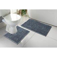 Set of 1 or 2 1000GSM Microfibre Bath Mat - 5 Colours
