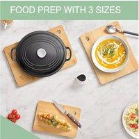 Premium Eco-Friendly Bamboo Chopping Board Set - 3 Piece, Sustainable, 1.5cm Thick