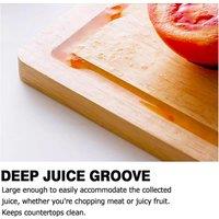 Extra Large Eco-Friendly Bamboo Chopping Board with Juice Groove - Water Resistant, Hygienic, Heavy-Duty