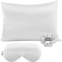 Luxury Ice Silk Bamboo Fibre Satin Pillowcase Set - Smooth, Breathable, Machine Washable - 4 Sizes, 7 Colours