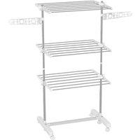 PRICE DROP! 3-Tier Foldable Stainless Steel Clothes Airer - Portable Laundry Drying Rack