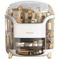 Large Acrylic Cosmetic Storage Box - Deep Compartment, Multi-Layer, Modern Vanity Organiser