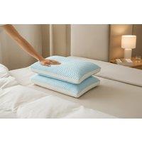 Ice Silk Cooling Bed Pillow - Breathable, Ergonomic Support, 3 Sizes & Colours
