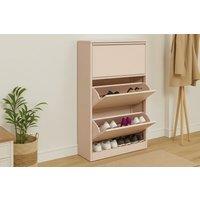 Lokki Space Saving Shoe Cabinet with 3 Doors - 5 Colours