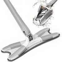 360 Rotatable Self-Squeeze Mop - Lightweight Multi-Surface Cleaner with Reusable Microfibre Pads