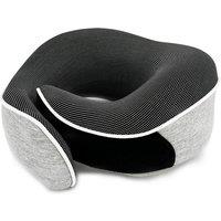 Memory Foam Travel Neck Pillow - Adjustable, Washable Cover, Optional Eye Mask & Earplugs