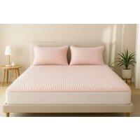 PRICE DROP! Hotel Quality Quilted Cooling Mattress Pad Set - 4 Sizes, 7 Colours, Breathable Polyester