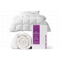 PRICE DROP! Premium Duck & Goose Feather Down Duvet - 4.5 Tog, Hypoallergenic, Machine Washable, Hotel Quality - 4 Sizes