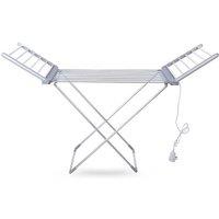 EARLY BIRD! Spacious Heated Clothes Airer Rack with Fold Out Wings and 10kg Capacity
