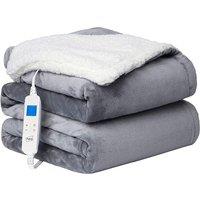 Luxuriously Thick Electric Heated Throw with Adjustable Heat and Timer