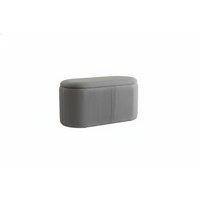 Modern Pleated Velvet Storage Ottoman with Spacious Hidden Compartment