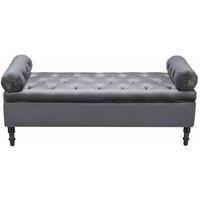 Velvet-Upholstered Flip Top Storage Bench with Arms - Vintage Style & Tufted Design