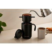 16oz Portable Coffee Maker Set - Stainless Steel, All-in-One Travel Mug for Hot & Cold Drinks