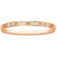 Rose Gold Crystal Stud Pendant Necklace - Elegant Statement Jewellery