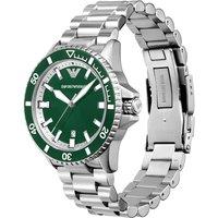 Automatic 42mm Green Dial Watch with Stainless Steel Bracelet