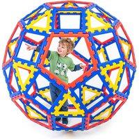 Children's Polydron Geometric Building Dome Set, 62-Pieces