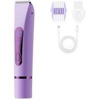 Women's 2-in-1 Rechargeable Cordless Electric Razor for Face & Body - Pink or Purple