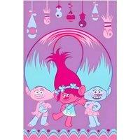 Trolls- Fleece Glow Blanket for Kids - Purple