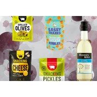 White Wine & Savoury Snacking Gift Box - Includes Pinot Grigio