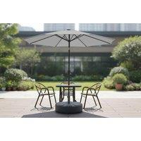 3M Large Rotating Patio Parasol for Outdoor Sunshade & Rain with Plastic Fillable Base