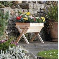 Medium Wooden Garden Planter - Durable Outdoor Flower & Herb Bed