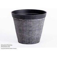 Rattan Style Planter - Lightweight, Durable, Eco-Friendly (1 or 2 Pack)
