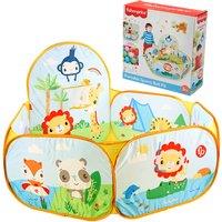 Fisher Price Portable Sports Ball Pit with 25 Colorful Balls & Basketball Hoop