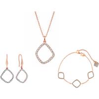 Rose Gold Fantasy Jewellery Set - 3 or 4 Piece, Contemporary Crystal Accessories