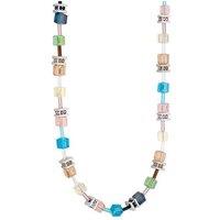 Pastel Crystal Cube 3-Piece Jewellery Gift Set - Rhodium-Plated, Multi-Colour, Elegant Design