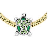 Gold Plated Crystal Charm Bracelet - Carnival Style by Diamond Style London