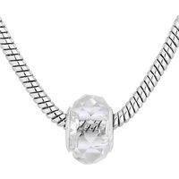 Diamond Style London Silver-Tone Crystal Charm Bracelet, 20cm - Elegant Adjustable Bangle