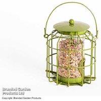 Mini Squirrel-Proof Bird Seed Feeder - Weather-Resistant Steel, Songbird-Friendly